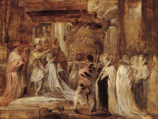 Peter Paul Rubens The Coronation of Marie de' Medici oil painting image
